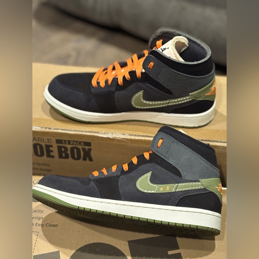 Jordan 1 Mid SE Craft “Anthracite Light Olive” 10